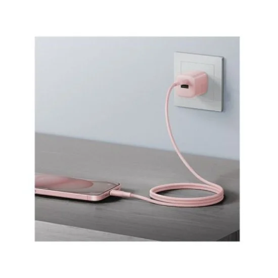 Bazic Gocharge Weave Usb-C To Usb-C 480Mbps 60W Cable 1.5M - Pink